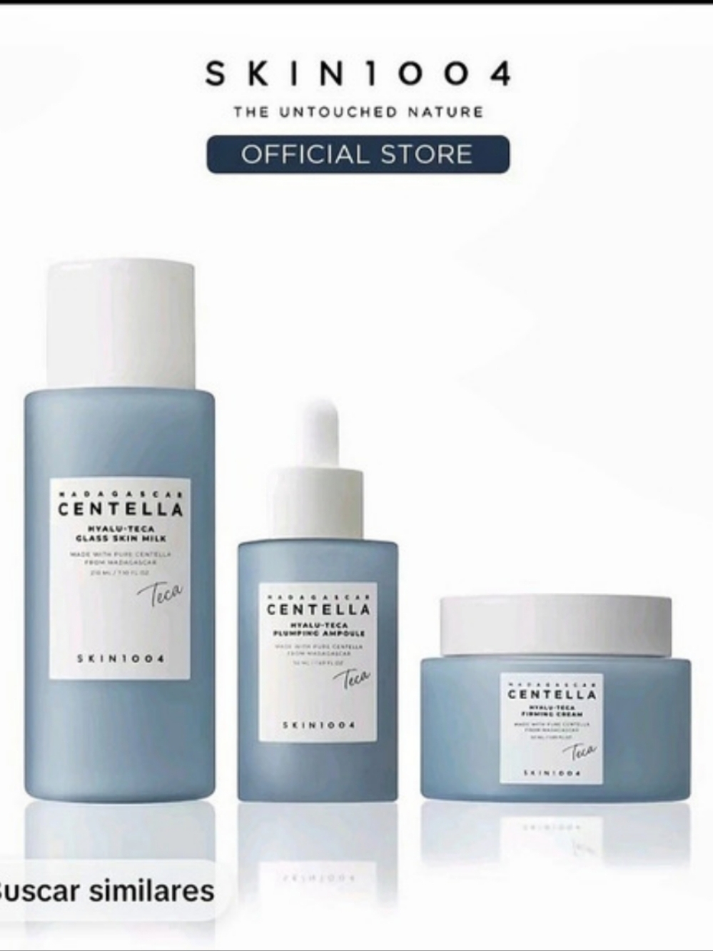 SKIN1004 Madagascar Centella Hyalu-Teca Glass Skin Milk Blue & White